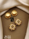 Fancy Micro Ad Tops Gold Earrings Catalog